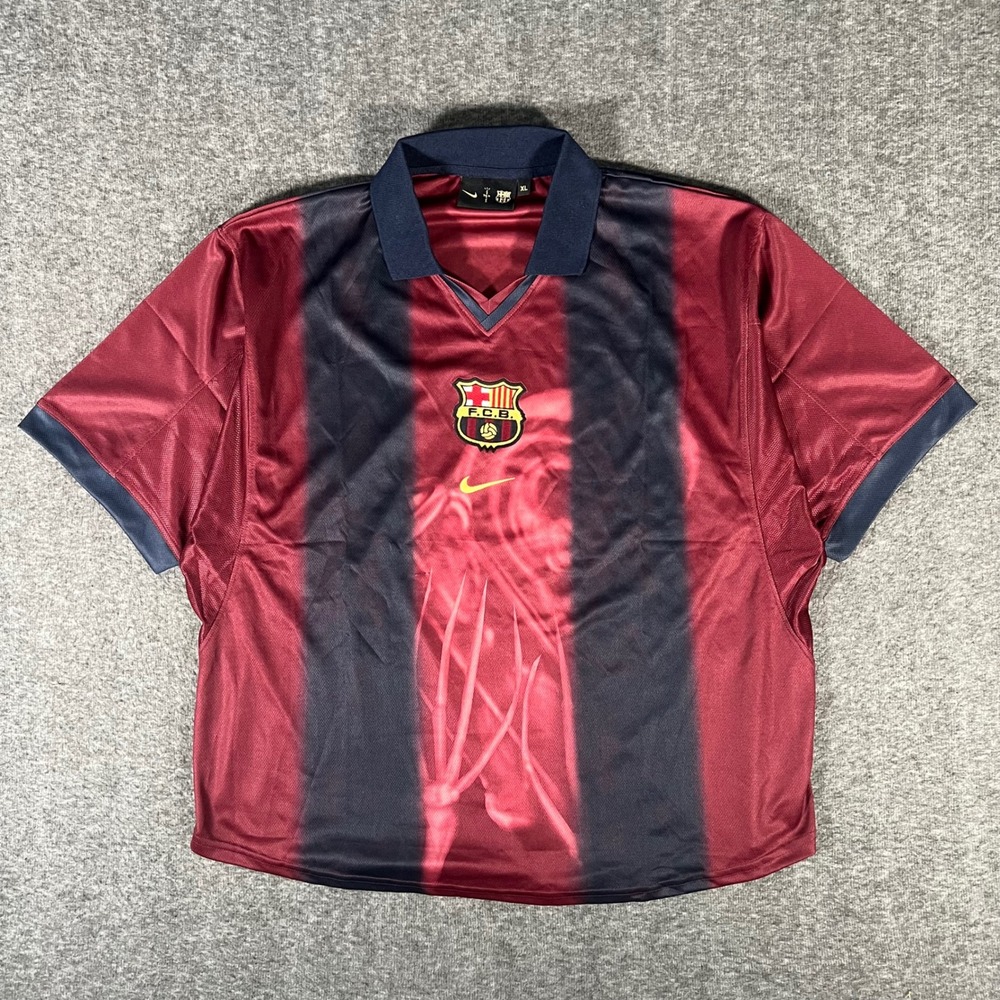Travis Scott Cactus Jack Nike FC Barcelona Retro 2000/01 Skeleton Jersey XL